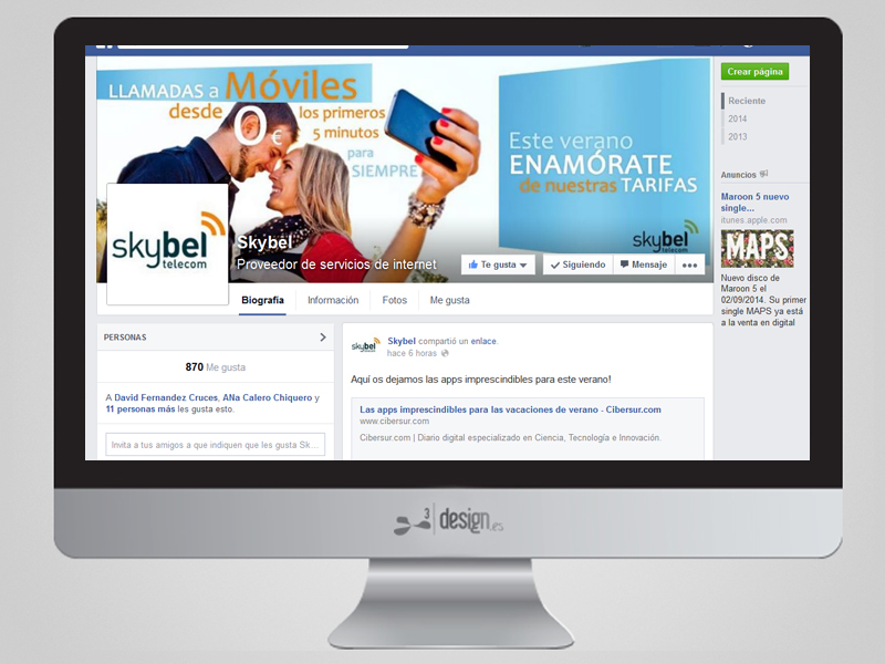 SKYBEL - WEB REDES PUBLICIDAD